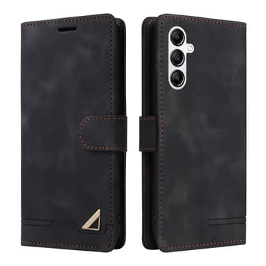 SKALO Samsung A54 5G Plånboksfodral i PU-Läder - Svart