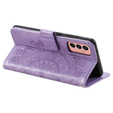 SKALO Samsung A14 4G/5G Mandala Plånboksfodral - Lila
