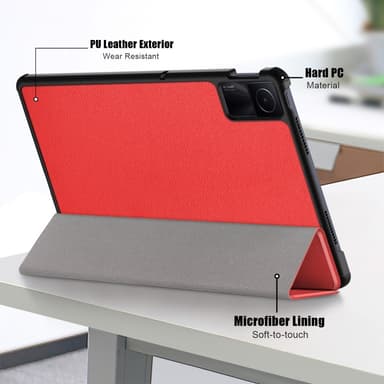 SKALO Xiaomi Redmi Pad SE Trifold Fodral - Röd
