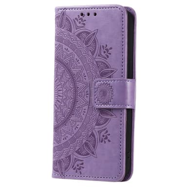 SKALO Samsung A14 4G/5G Mandala Plånboksfodral - Lila