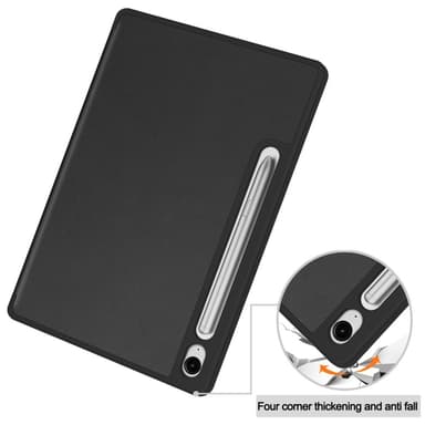 SKALO Samsung Tab S9/S9 FE Trifold Fodral - Svart