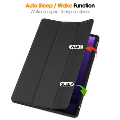 SKALO Samsung Tab S9/S9 FE Trifold Fodral - Svart