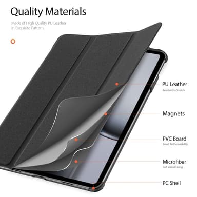 DUX DUCIS OnePlus Pad 2 DOMO Series Trifold Fodral - Svart