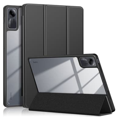 SKALO Xiaomi Redmi Pad SE Trifold Fodral med Transparent Baksida - Svart