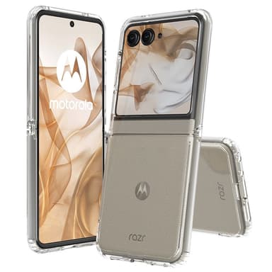 SKALO Motorola Razr 50 5G TPU Clear Hybrid Skal - Transparent