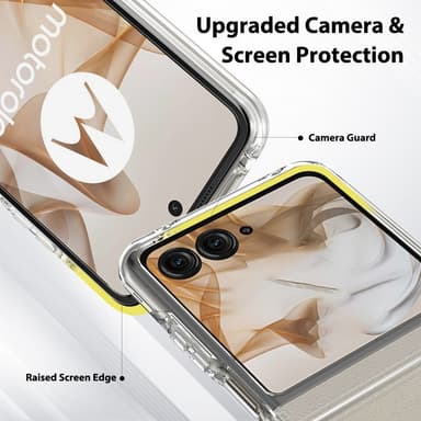 SKALO Motorola Razr 50 5G TPU Clear Hybrid Skal - Transparent