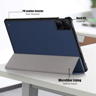 SKALO Xiaomi Redmi Pad SE Trifold Fodral - Mörkblå