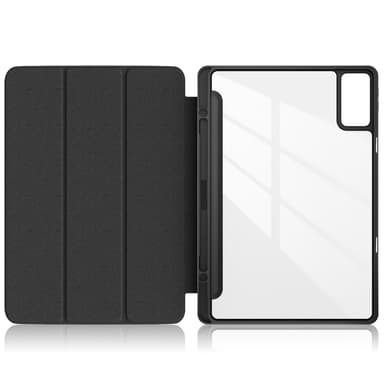 SKALO Xiaomi Redmi Pad SE Trifold Fodral med Transparent Baksida - Svart