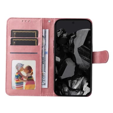 SKALO Google Pixel 9 Pro XL PU-Läder Plånboksfodral - Rosa