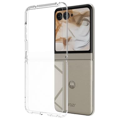 SKALO Motorola Razr 50 5G TPU Clear Hybrid Skal - Transparent