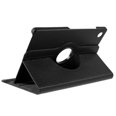 SKALO Samsung Tab A9+ 360 Litchi Fodral - Svart