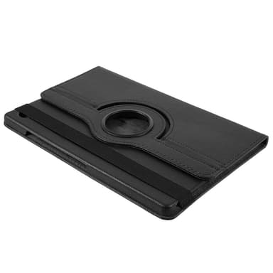 SKALO Samsung Tab A9+ 360 Litchi Fodral - Svart