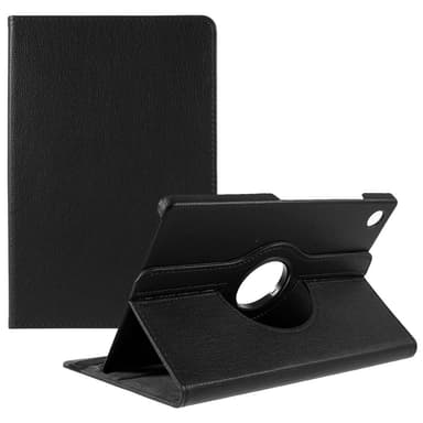 SKALO Samsung Tab A9+ 360 Litchi Fodral - Svart