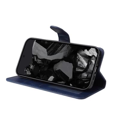 SKALO Google Pixel 9 Pro XL PU-Läder Plånboksfodral - Blå