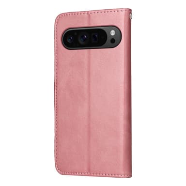 SKALO Google Pixel 9 Pro XL PU-Läder Plånboksfodral - Rosa