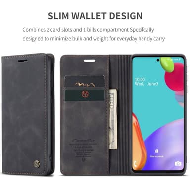 CaseMe Samsung A52/A52s Plånboksfodral - Svart