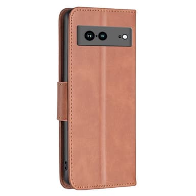 SKALO Google Pixel 7a Plånboksfodral i PU-Läder - Brun