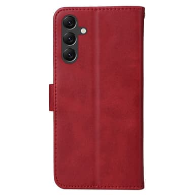 SKALO Samsung A15 5G PU-Läder Plånboksfodral - Röd