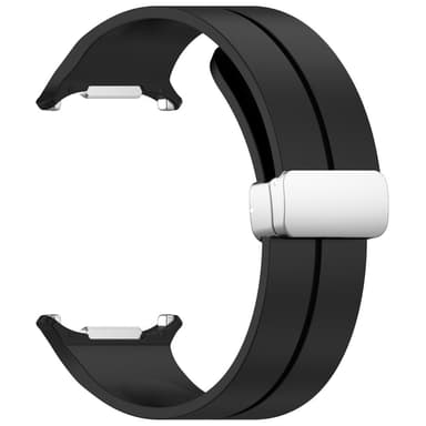 SKALO Silikonarmband metallspänne Samsung Watch Ultra 47mm - Svart