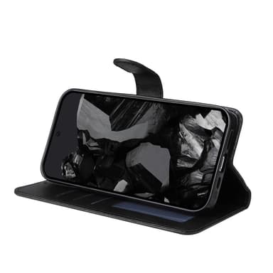 SKALO Google Pixel 9 Pro XL PU-Läder Plånboksfodral - Svart