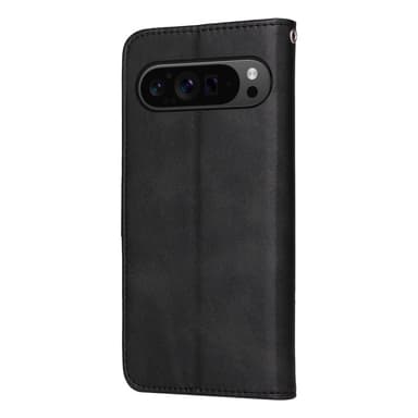 SKALO Google Pixel 9 Pro XL PU-Läder Plånboksfodral - Svart