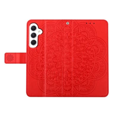 SKALO Samsung A15 5G Mandala Plånboksfodral - Röd