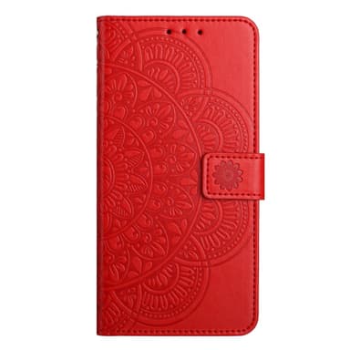 SKALO Samsung A15 5G Mandala Plånboksfodral - Röd