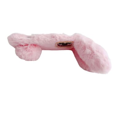SKALO iPhone 16 Pro 3D Soft Furry Bunny Ears Skal - Grå