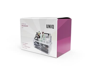 UNIQ Smycke / Makeup Organizer akryl med 4 lådor - SF 1155