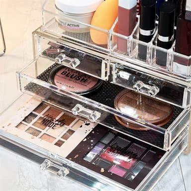 UNIQ Smycke / Makeup Organizer akryl med 4 lådor - SF 1155