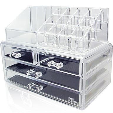 UNIQ Smycke / Makeup Organizer akryl med 4 lådor - SF 1155