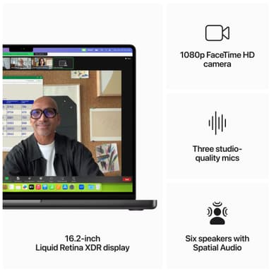 MacBook Pro 16 M3 Max 36/1TB (Rymdsvart)