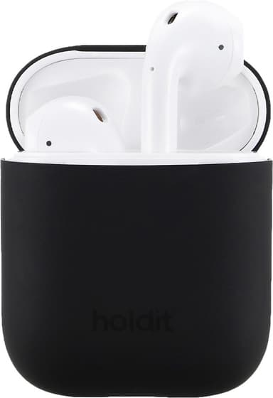 Holdit AirPods Silicone fodral (svart)