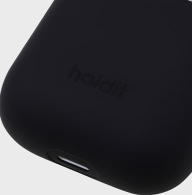 Holdit AirPods Silicone fodral (svart)