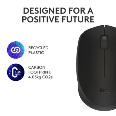 Logitech M171 trådlös mus (svart)