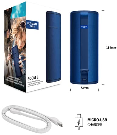 Ultimate Ears Boom 3 trådlös högtalare (blå)