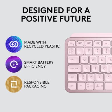 Logitech MX Keys Mini trådlöst tangentbord (rosé)