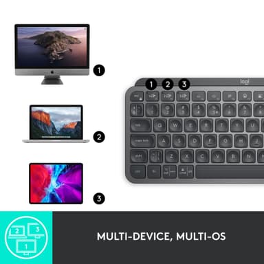 Logitech MX Keys Mini trådlöst tangentbord (grafit)