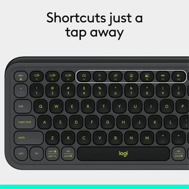 Logitech Pop Icon tangentbord (grafit)