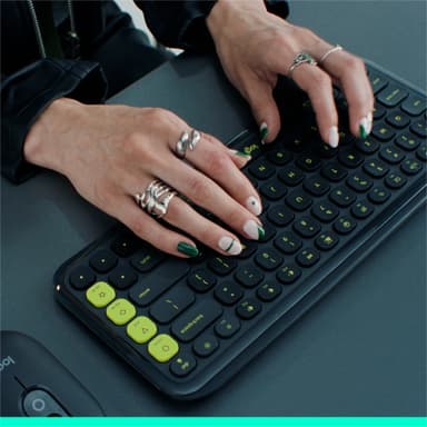 Logitech Pop Icon tangentbord (grafit)