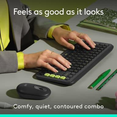 Logitech POP Icon mus med tangentbord (grafit)