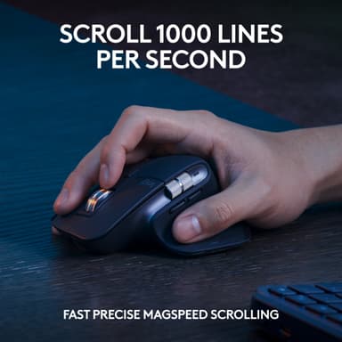 Logitech MX Keys S trådlöst tangentbord och muspaket (grafit)