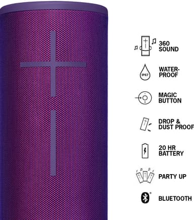 Ultimate Ears Megaboom 3 trådlös högtalare (lila)