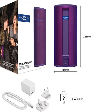 Ultimate Ears Megaboom 3 trådlös högtalare (lila)
