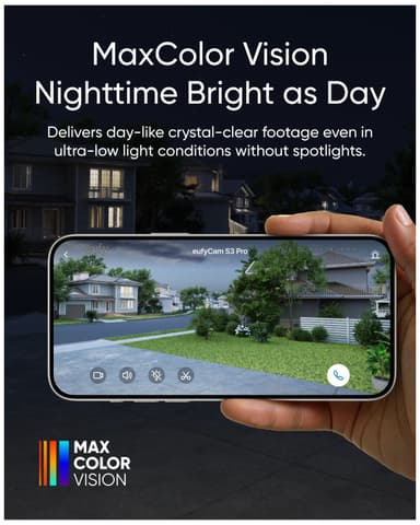 Eufy eufyCam S3 Pro 4K säkerhetskamera (2-pack)