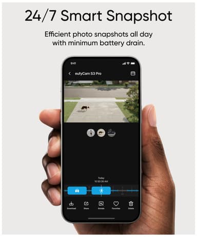 Eufy eufyCam S3 Pro 4K säkerhetskamera (4-pack)
