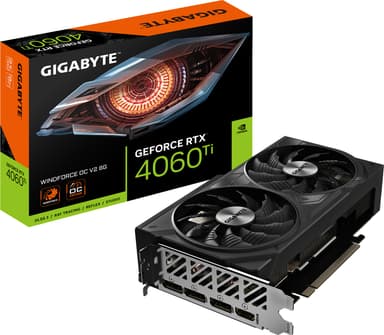 Gigabyte GeForce RTX 4060 Ti Windforce OC V2 grafikkort (8 GB GDDR6)