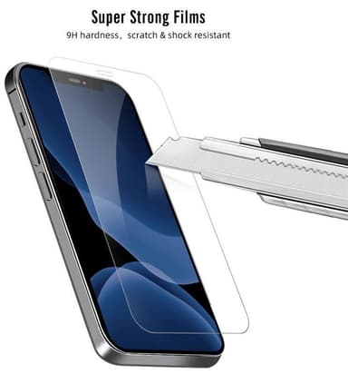 Mr. Yes Heltäckande skärmskydd i härdat glas till iPhone 12 Pro Max