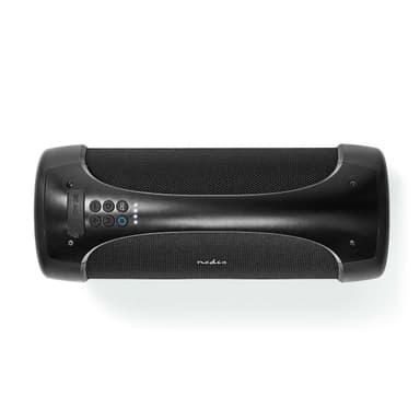 Nedis Bluetooth® Party Boombox | 6 timmar | 2.0 | 50 W | Uppspelning av media: AUX / USB | IPX5 | Synkroniseringsbar | Bärhandtag | Festljus | Svart