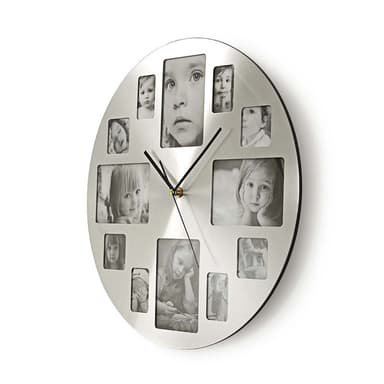 Nedis Väggklocka | Diameter: 400 mm | Metall | Silver